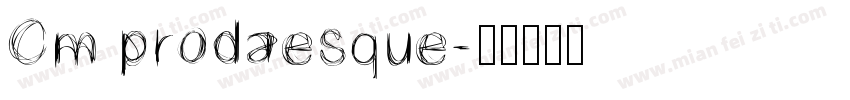 Cm prodaesque字体转换